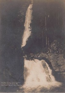 LAKE CHELAN WASHINGTON~RAINBOW FALLS-1907 L D LINDSEY #421 REAL PHOTO POSTCARD