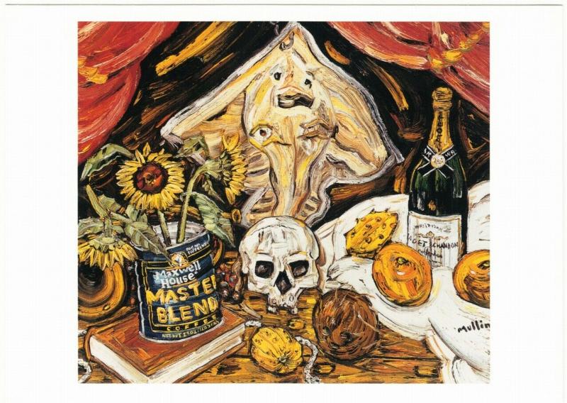 Vanitas Souvenir of New Orleans by Rick Mullin Skull Art Postcard