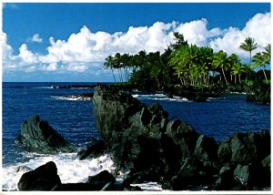 Hawaii Maui Scene Along Bbeautiful Shoreline 1992