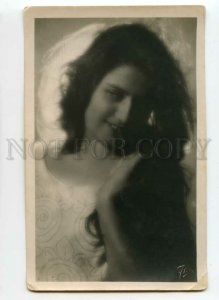 491499 AVANT-GARDE Italy FILM ACTRESS Long Hair LIGHT Fashion 1920s FLOU