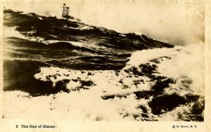 USS Vermont, 1916, in the Bay of Biscay - RPPC Military