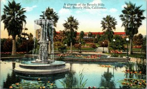 Vtg Beverly Hills Hotel Los Angeles Beverly Hills California CA Postcard