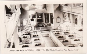 Interior View Christ Church Boston Massachusetts Photo