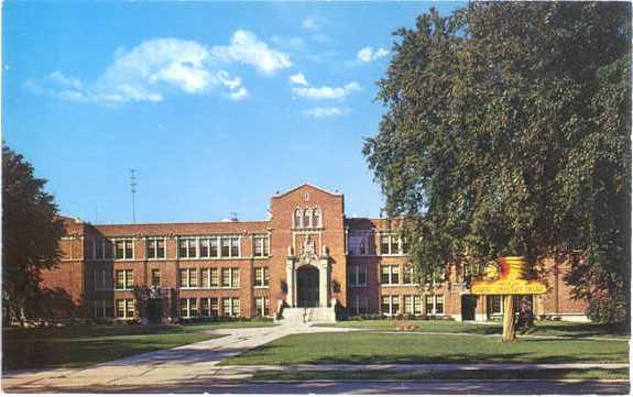 High School, Ironwood, Michigan, MI, Chrome