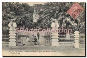 Old Postcard Toulon Tamaris Michel Pacha Park Entrance