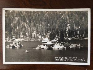 RPPC Treasure Island, Big Bear Lake, California 1930s. C13