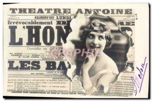 Old Postcard Theater Antoine Journal Newspapers