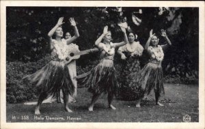 Hawaii HI Hula Dancers Dancing Beautiful Women Vintage Postcard