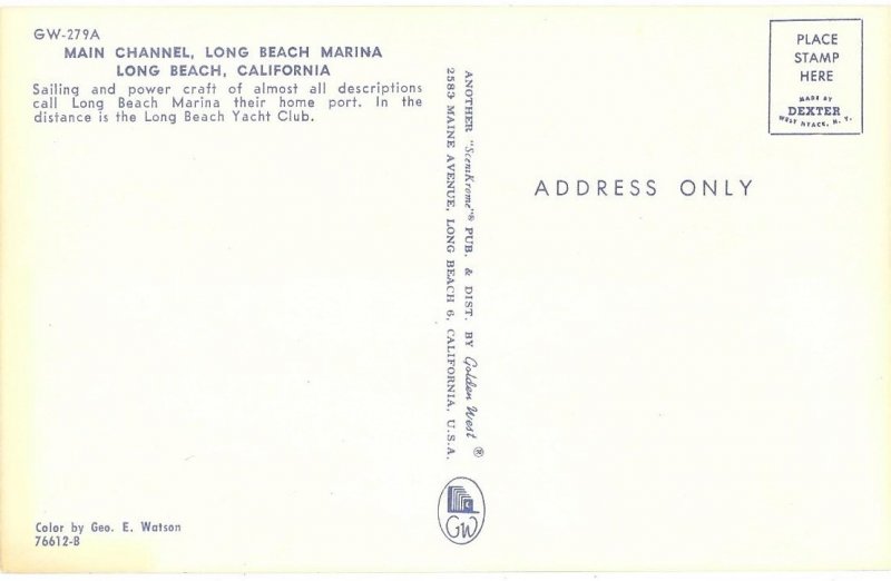 Long Beach California Marina Main Channel Alamitos Bay