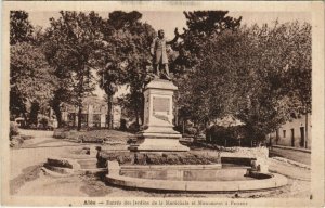 CPA ALES - Entrée des Jardins de la Marechale et Monument a Pasteur (123210)