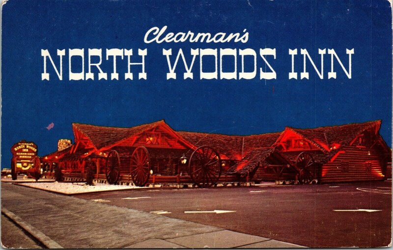 Clearmans North Woods Inn Monrovia CA California Postcard VTG UNP Vintage Unused 