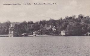 New York Adirondack Mountains Picturesque Shore Line Star Lake Albertype