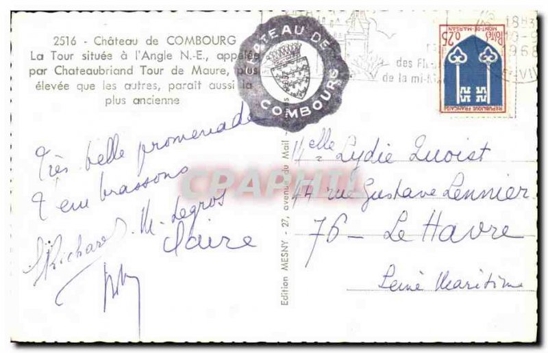 Modern Postcard Chateau Combourg