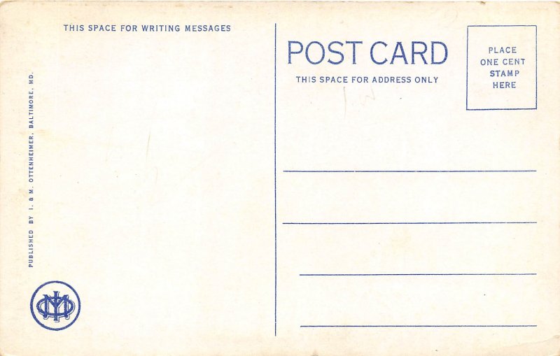 Baltimore Maryland 1920s Postcard Large Cannons at Fort McHenry