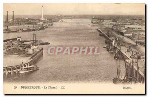 Old Postcard Dunkirk Lighthouse Charter Chenal