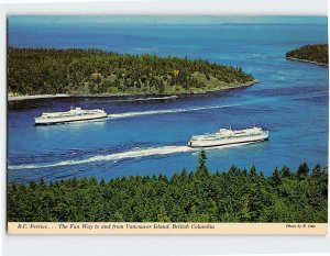 Postcard B.C. Ferries . . . the Fun Way to and from Vancouver Island, Canada