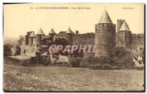 Old Postcard La Cite Carcassonne Tower Vade