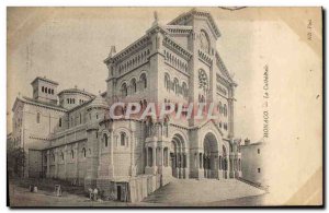 Old Postcard Monaco La Cathedrale