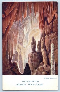 Somerset England Postcard New Grotto Wookey Hole Cave c1910 Antique Unposted