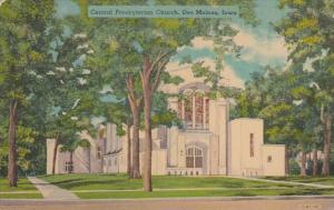 Iowa Des Moines Central Presbyterian Church 1949