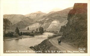 Idaho Salmon  River Highway US 93 RPPC Photo 1940s  Postcard 22-9684