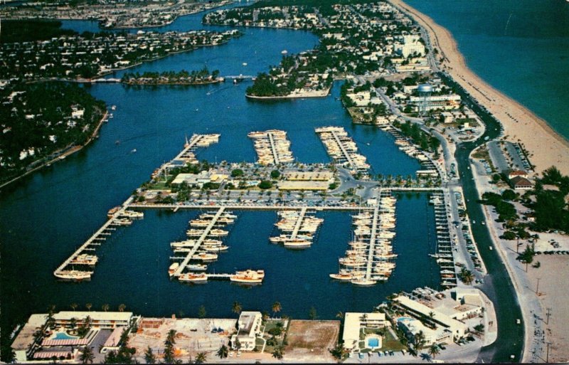 Florida Fort Lauderdale Aerial View Bahia-Mar Yacht Basin