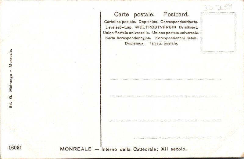 Interno della Cattedrale,Monreale,Italy BIN