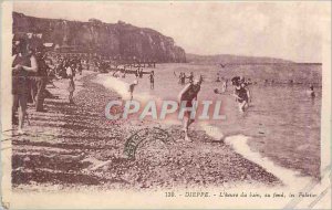 Old Postcard Dieppe Bath Time basically the Cliffs