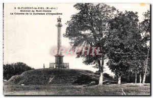 Old Postcard St Florent Mount Summit Old Glonne column of the Duchess of Ango...