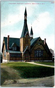 Postcard - Calvery Baptist Church - Westerly, Rhode Island