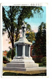 Soldier's Memorial, Truro, Nova Scotia, Used 1928 MacDonald 1 Cent