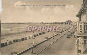 Old Postcard La Baule Sea (L I) Generale View of the Beach to the Casino