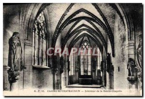 Old Postcard Chateau of Chateaudun Interior of the Sainte Chapelle