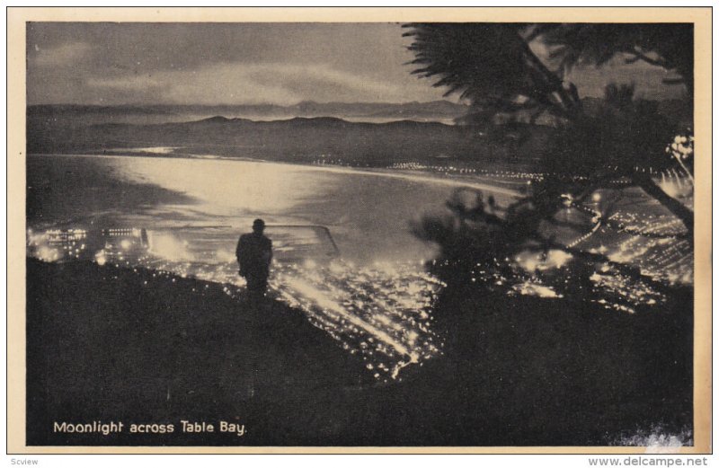 Moonlight across Table Bay , South Africa , 20-40s