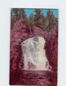 Postcard Brownstone Falls Copper Falls State Park Morse Wisconsin USA