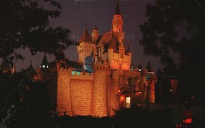 Vintage Postcard Sleeping Beauty's Castle Enchanted Fantasyland Disneyland Calif