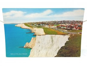 The Cliffs & Promenade Saltdean Brighton Sussex New Vintage Postcard 1970s