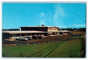View Of Isle Royale Motel And Cars Syndney Nova Scotia Canada Vintage Postcard