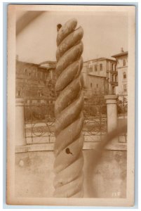 Serpent Column Stone Hippodrome Constantinople Turkey RPPC Photo Postcard 