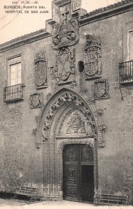 Vintage Postcard Puerta Del Hospital De San Juan Building Burgos Spain Structure