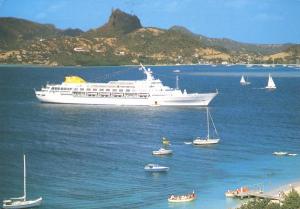 Ocean Princess Steamer - Flagship of Ocean Cruise Lines - pm 1987