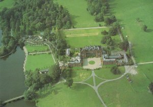 Capesthorne Hall Macclesfield Cheshire Amazing Aerial Postcard