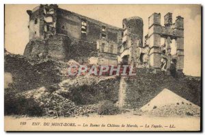 Postcard Old Surroundings Ruins Du Mont Dore Du Chateau De Murois