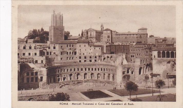 Italy Rome Mercati Traianesi e Casa dei Cavalieri di Rodi 1935