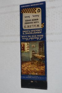 Walsh's Floor Coverings Window Shades Ames IA Armstrong 20 Strike Matchbook