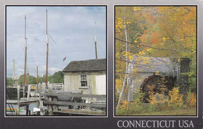 Connecticut Scenes - Weathered Barn by Coast and Old Grist Mill