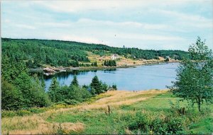 Water Scene along Route 7 Highway Nova Scotia NS Vintage Postcard H45
