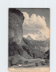 Postcard Die Hunnenfluh am Weg nach Lauterbrunnen Switzerland