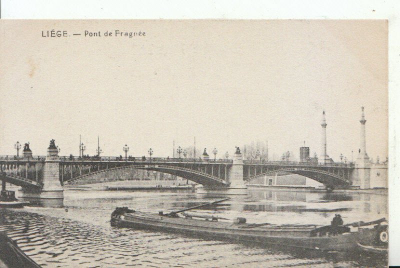 Belgium Postcard - Liege - Pont De Fragnee - Ref 16357A