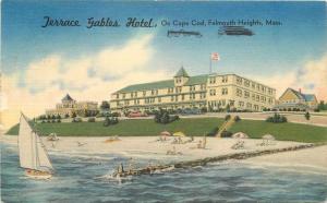 1962 CAPE COD FALMOUTH HEIGHTS MASSACHUSETTS Terrace Gables Hotel 3887